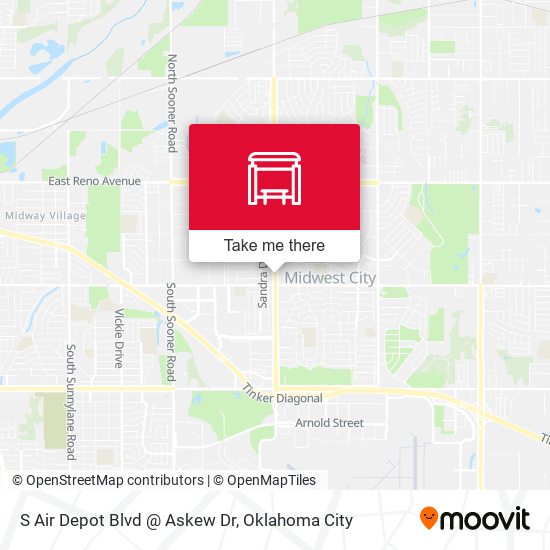S Air Depot Blvd @ Askew Dr map