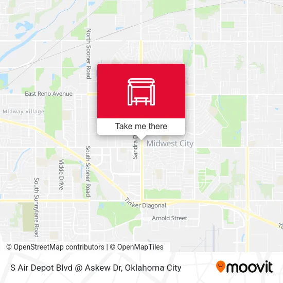S Air Depot Blvd @ Askew Dr map