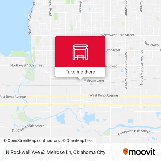 Mapa de N Rockwell Ave @ Melrose Ln