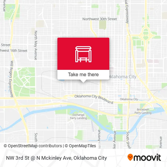 Mapa de NW 3rd St @ N Mckinley Ave