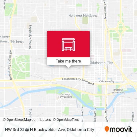 Mapa de NW 3rd St @ N Blackwelder Ave