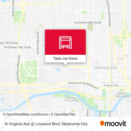 N Virginia Ave @ Linwood Blvd map