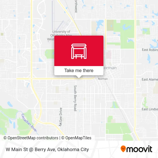 W Main St @ Berry Ave map