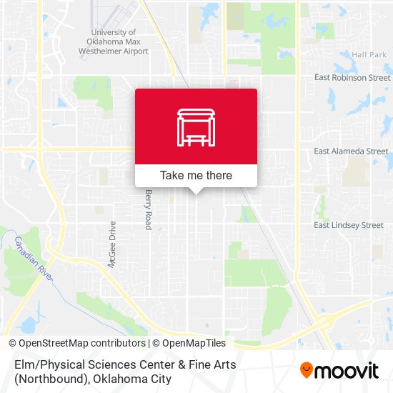 Elm / Physical Sciences Center & Fine Arts (Northbound) map