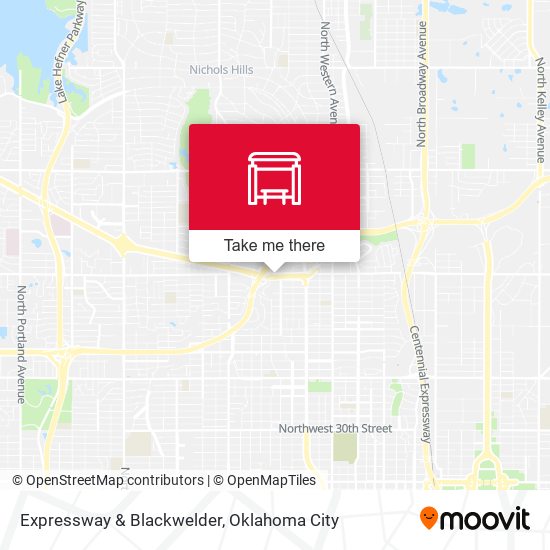 Expressway & Blackwelder map