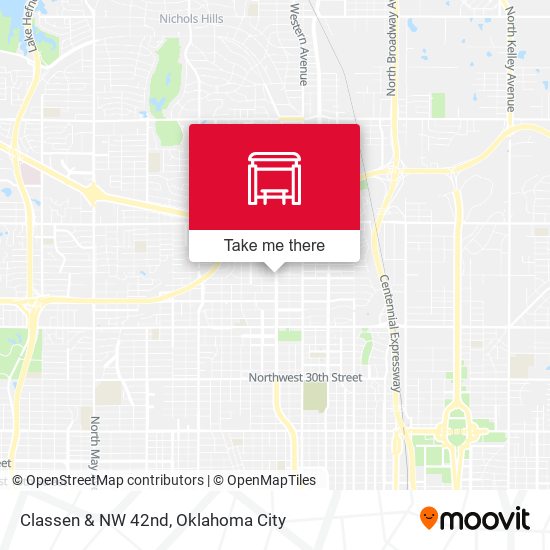 Mapa de Classen & NW 42nd