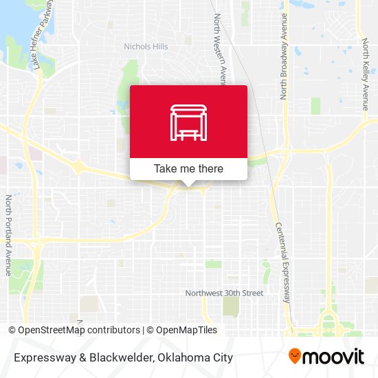 Expressway & Blackwelder map