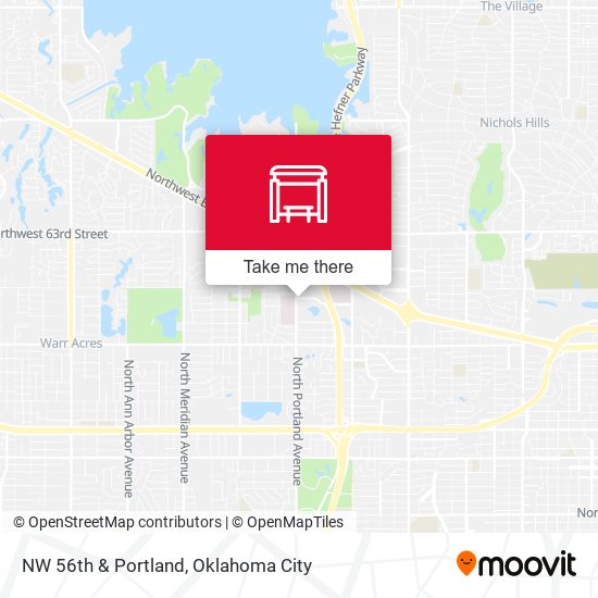 NW 56th & Portland map