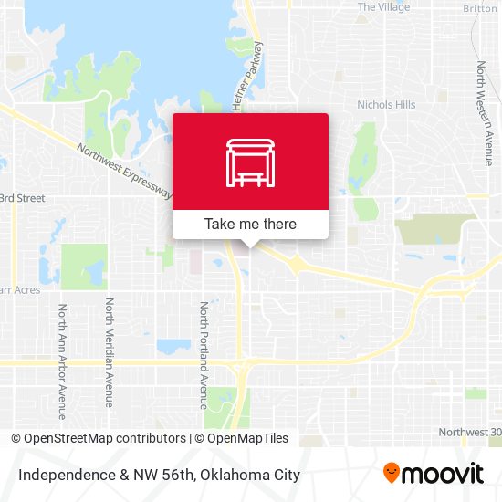 Independence & NW 56th map