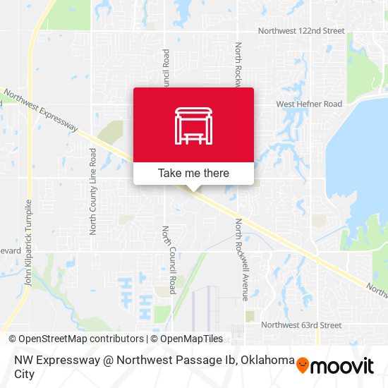 NW Expressway @ Northwest Passage Ib map