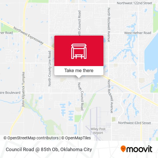 Council Road @ 85th Ob map