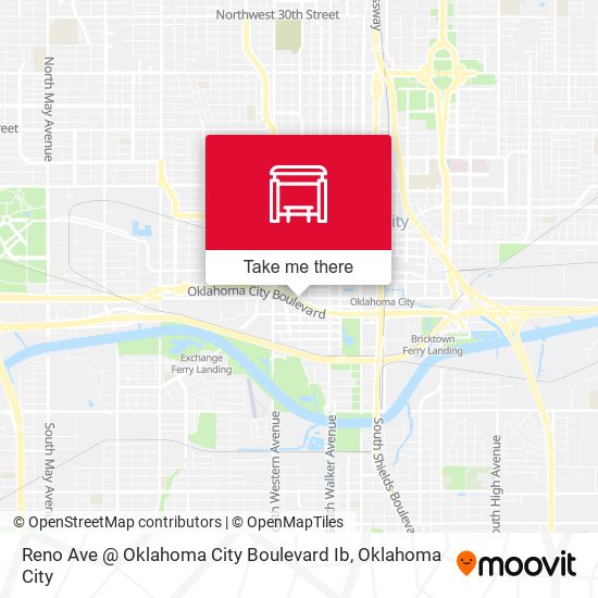 Reno Ave @ Oklahoma City Boulevard Ib map
