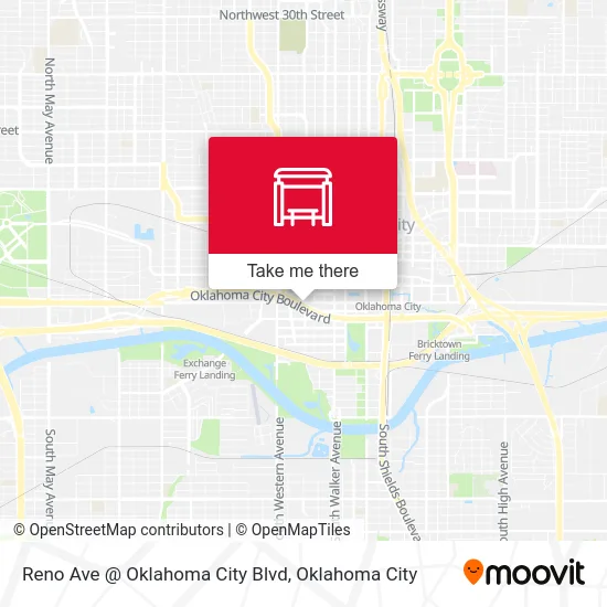 Reno Ave @ Oklahoma City Blvd map