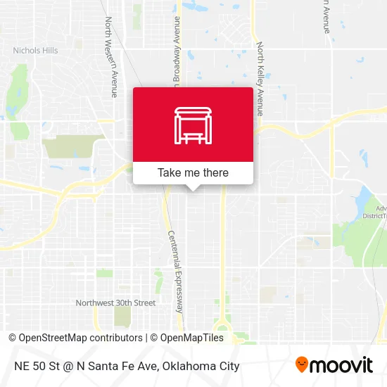 NE 50 St @ N Santa Fe Ave map