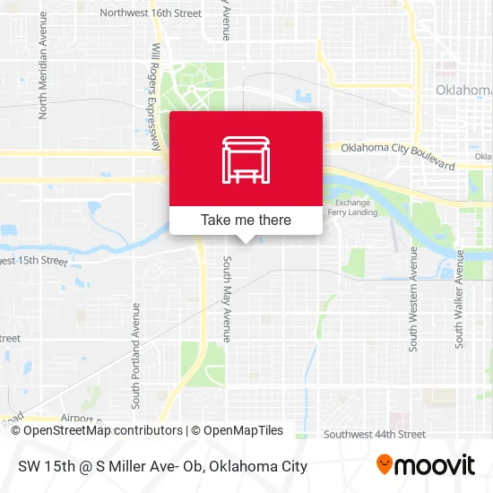Mapa de SW 15th @ S Miller Ave- Ob