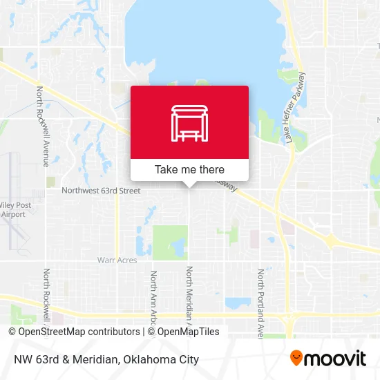 NW 63rd & Meridian map
