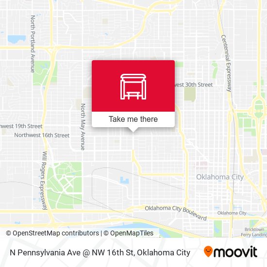 N Pennsylvania Ave @ NW 16th St map