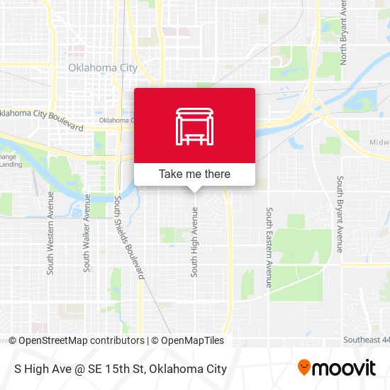 S High Ave @ SE 15th St map