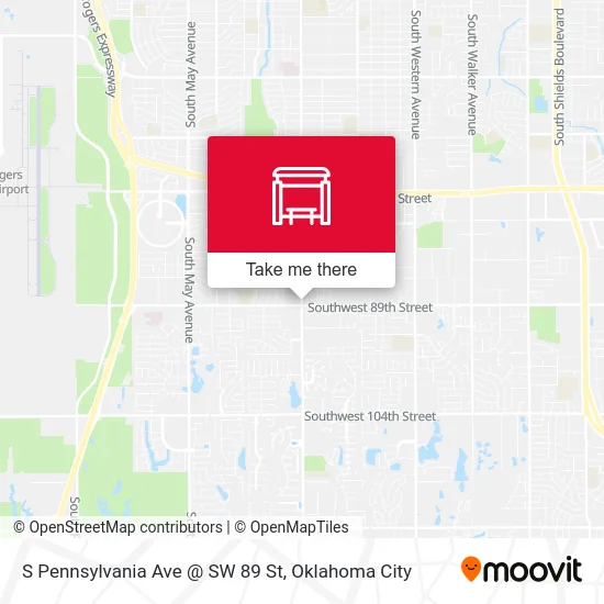 S Pennsylvania Ave @ SW 89 St map