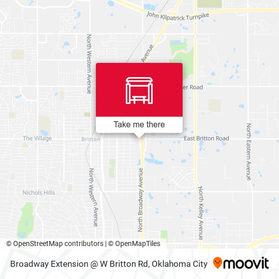 Broadway Extension @ W Britton Rd map
