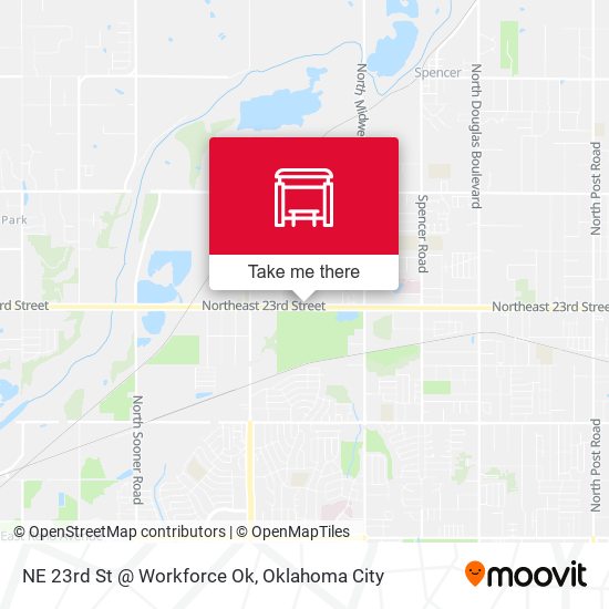 NE 23rd St @ Workforce Ok map