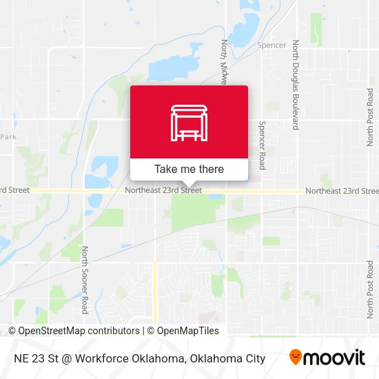 NE 23 St @ Workforce Oklahoma map