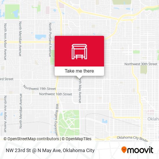 NW 23rd St @ N May Ave map
