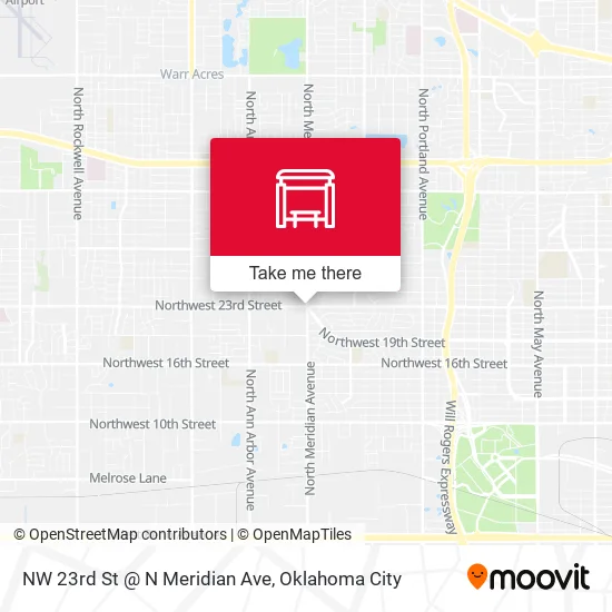 Mapa de NW 23rd St @ N Meridian Ave