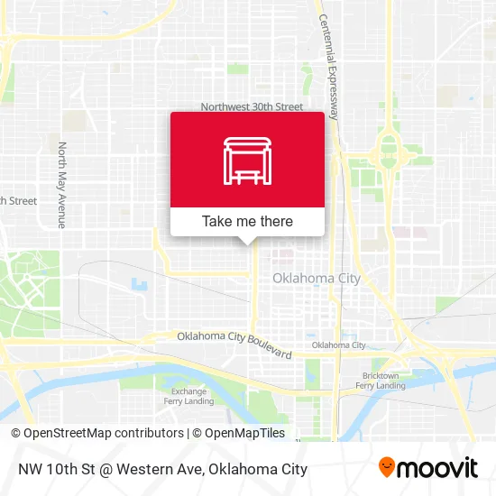 Mapa de NW 10th St @ Western Ave