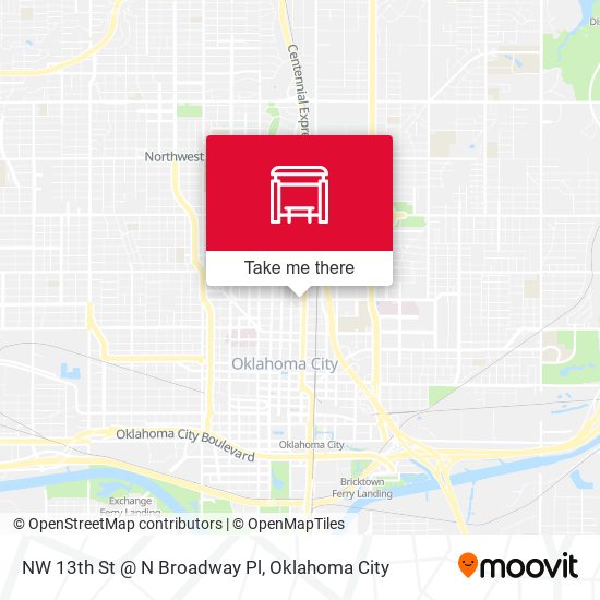 NW 13th St @ N Broadway Pl map