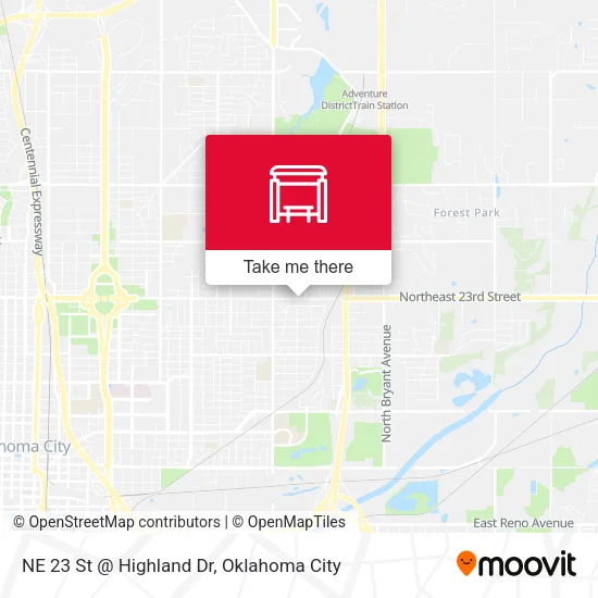 NE 23 St @ Highland Dr map