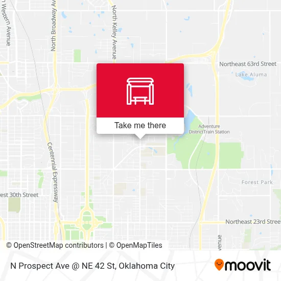 N Prospect Ave @ NE 42 St map