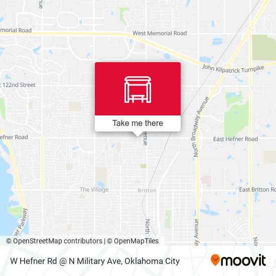 Mapa de W Hefner Rd @ N Military Ave