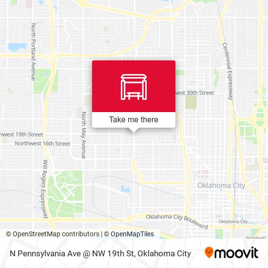 N Pennsylvania Ave @ NW 19th St map