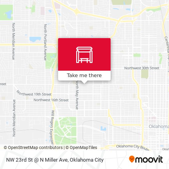 NW 23rd St @ N Miller Ave map