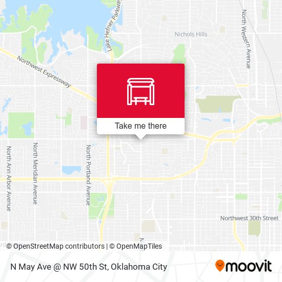 N May Ave @ NW 50th St map