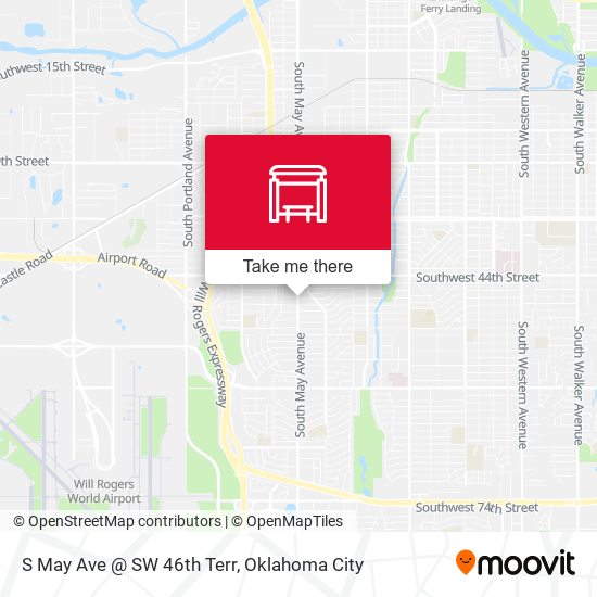 S May Ave @ SW 46th Terr map