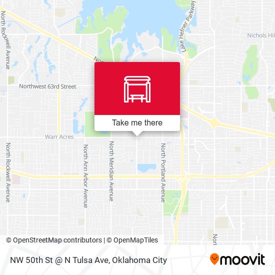 Mapa de NW 50th St @ N Tulsa Ave