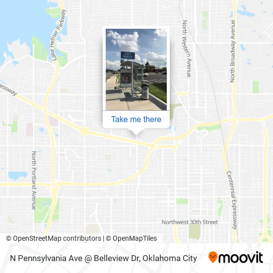 Mapa de N Pennsylvania Ave @ Belleview Dr
