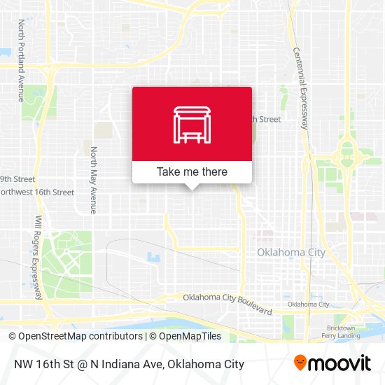 NW 16th St @ N Indiana Ave map