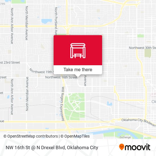NW 16th St @ N Drexel Blvd map