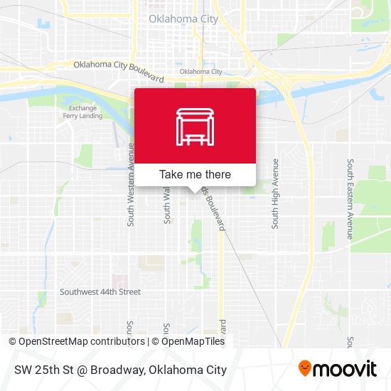 SW 25th St @ Broadway map