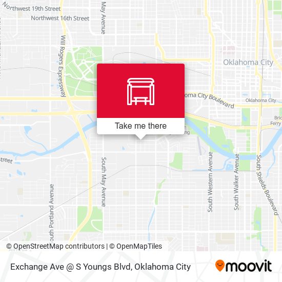 Exchange Ave @ S Youngs Blvd map