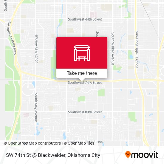 SW 74th St @ Blackwelder map