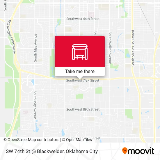 Mapa de SW 74th St @ Blackwelder