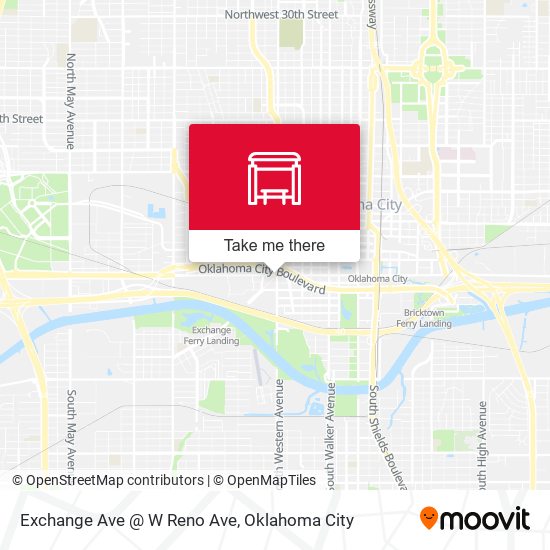 Exchange Ave @ W Reno Ave map