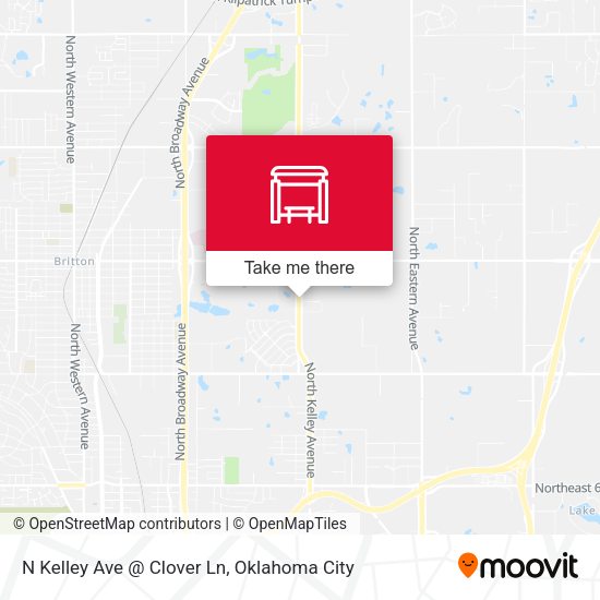 N Kelley Ave @ Clover Ln map