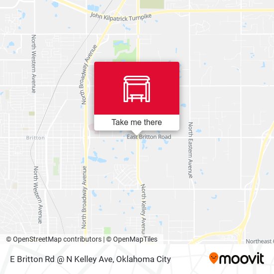 Mapa de E Britton Rd @ N Kelley Ave
