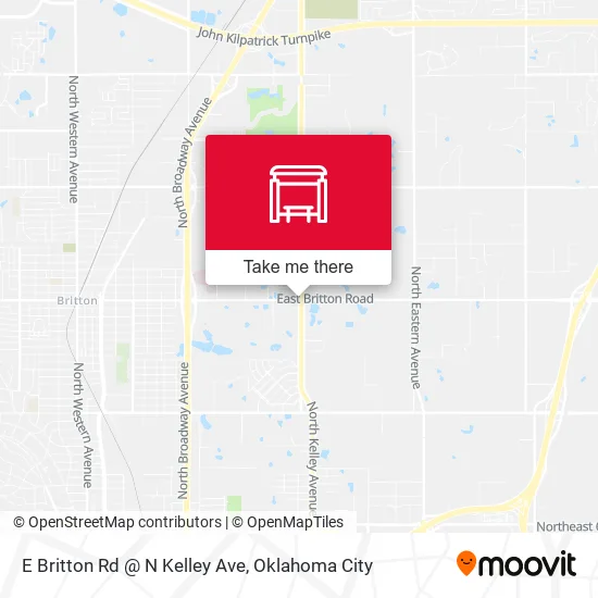 Mapa de E Britton Rd @ N Kelley Ave