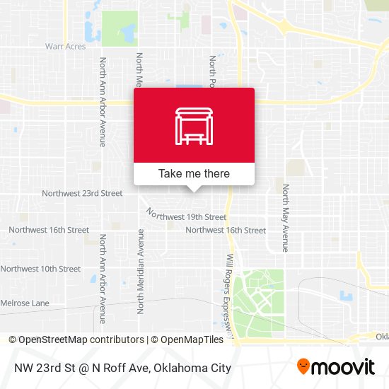 NW 23rd St @ N Roff Ave map